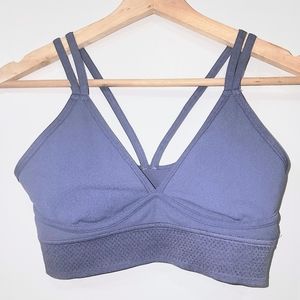 Bralett sizeS In A Gray Blue Color & Double Straps. Structured & Lightly Padded.